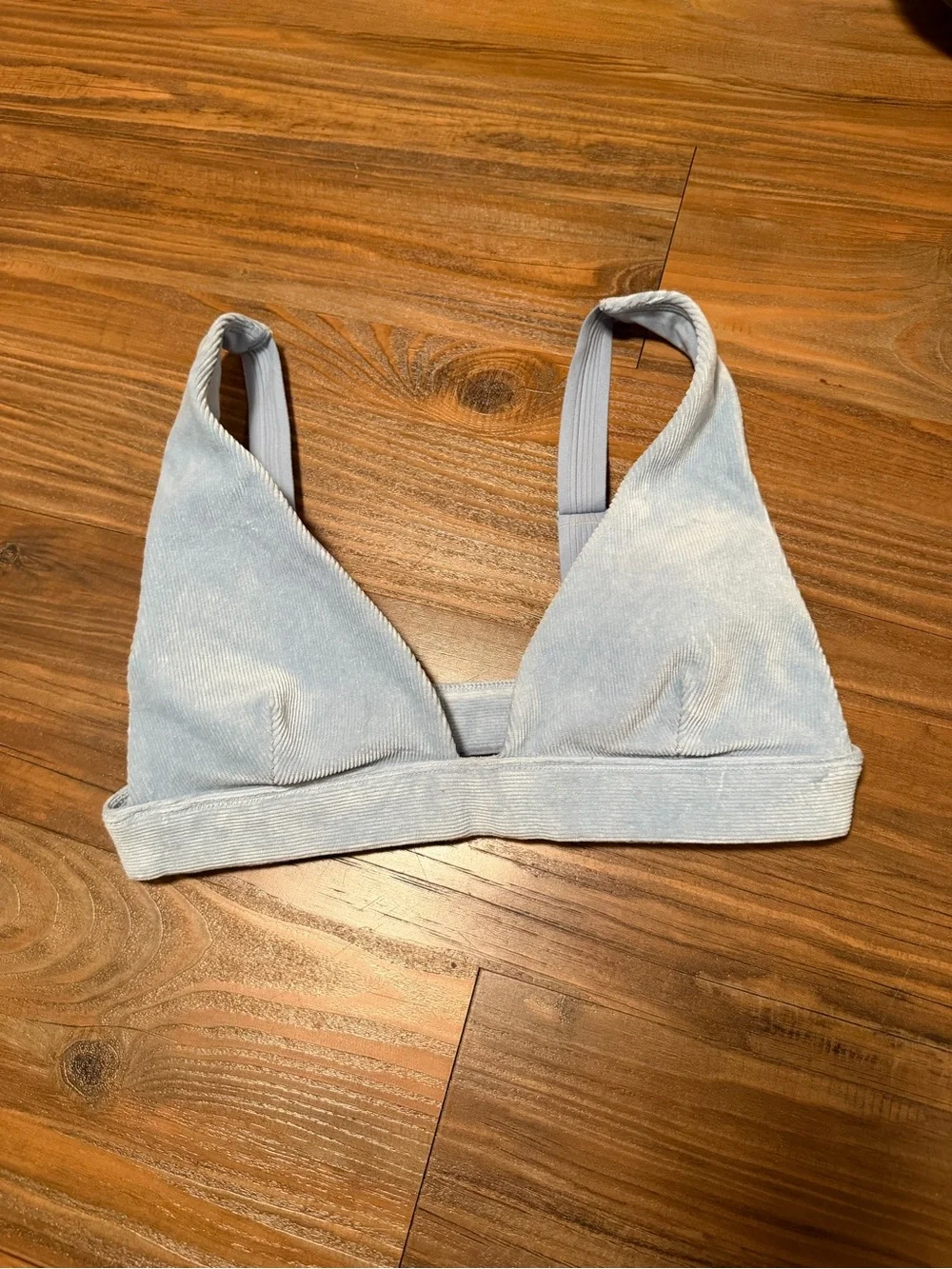 Micro Corduroy Dreamer Bra - Celestial Blue | ALO